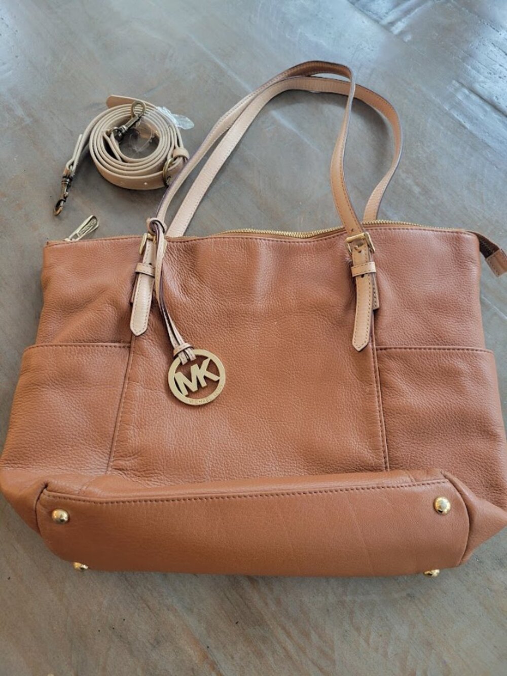 Michael Kors Shoulder Bag, Two-tone Brown
